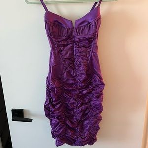 BEBE - ruffled corset dress